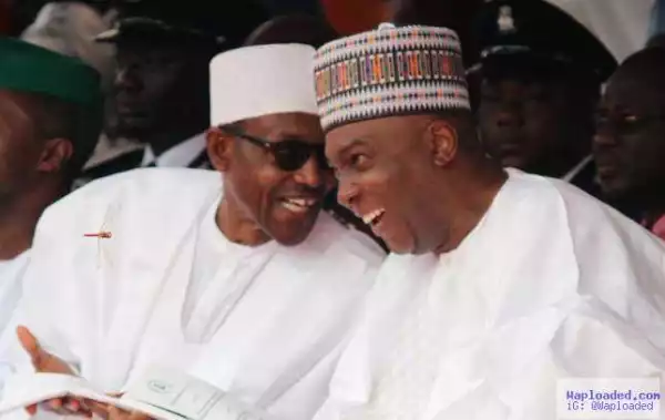 Saraki Meets President Buhari Behind Closed Doors